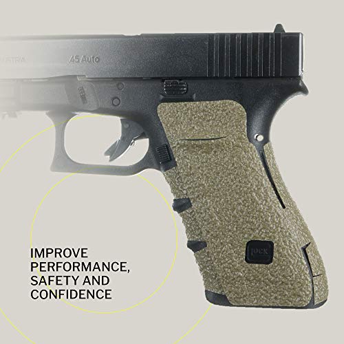Talon Grips Adhesive Pistol Grip Compatible With Glock 20, 21, 40, 41 – Made In The Usa – Gen - Rubber, Moss #TOP2