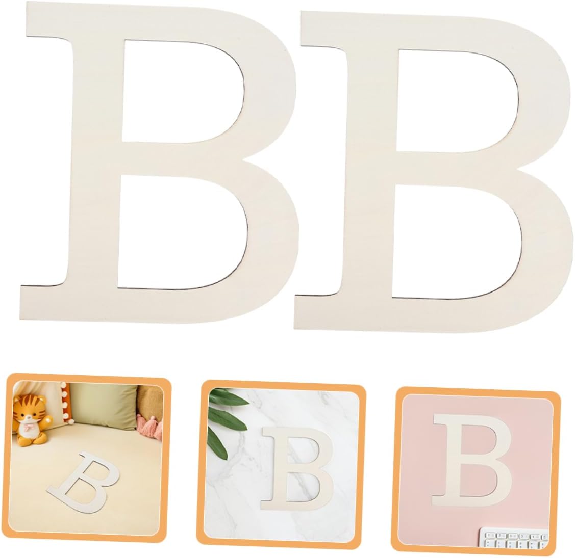 12in Wooden Letters Wall Decor Unfinished Paintable Alphabet DIY Craft Letters for Home Office Boys and Girls Room