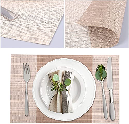 Amazon Brand - Eono Satz von 4 Platzsets, Tischsets PVC Hitzebeständig, Grifffeste Hitzebeständig Platzdeckchen… - Image 4