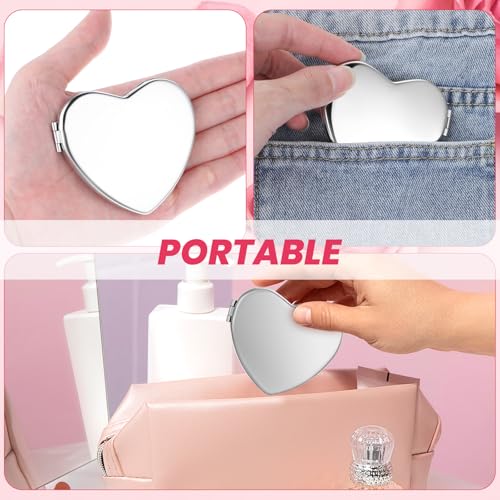 Miroir portable de voyage en métal résistant contre les casses - 5