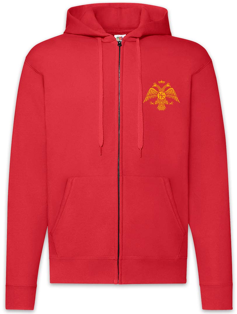 Sweat Byzantium Eagle Flag II zippé au motif aigle impérial unique pour homme - 3