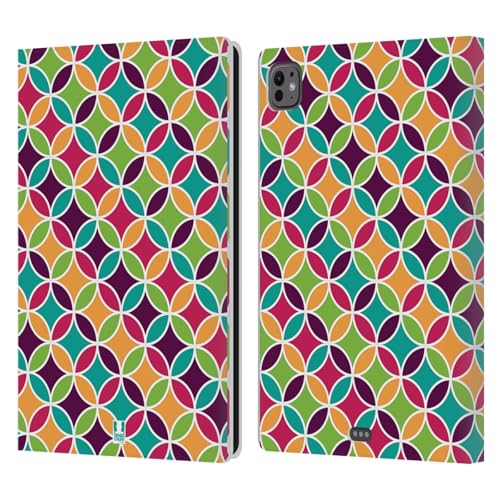 Étui portefeuille en cuir iPad Pro 11 M4/M5 design quatrefoil assorti