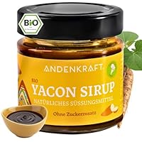 Andenkraft BIO YACON SIRUP, Natürliche Zuckeralternative, Ideal zum Süßen von Desserts, Smoothies und Müslis
