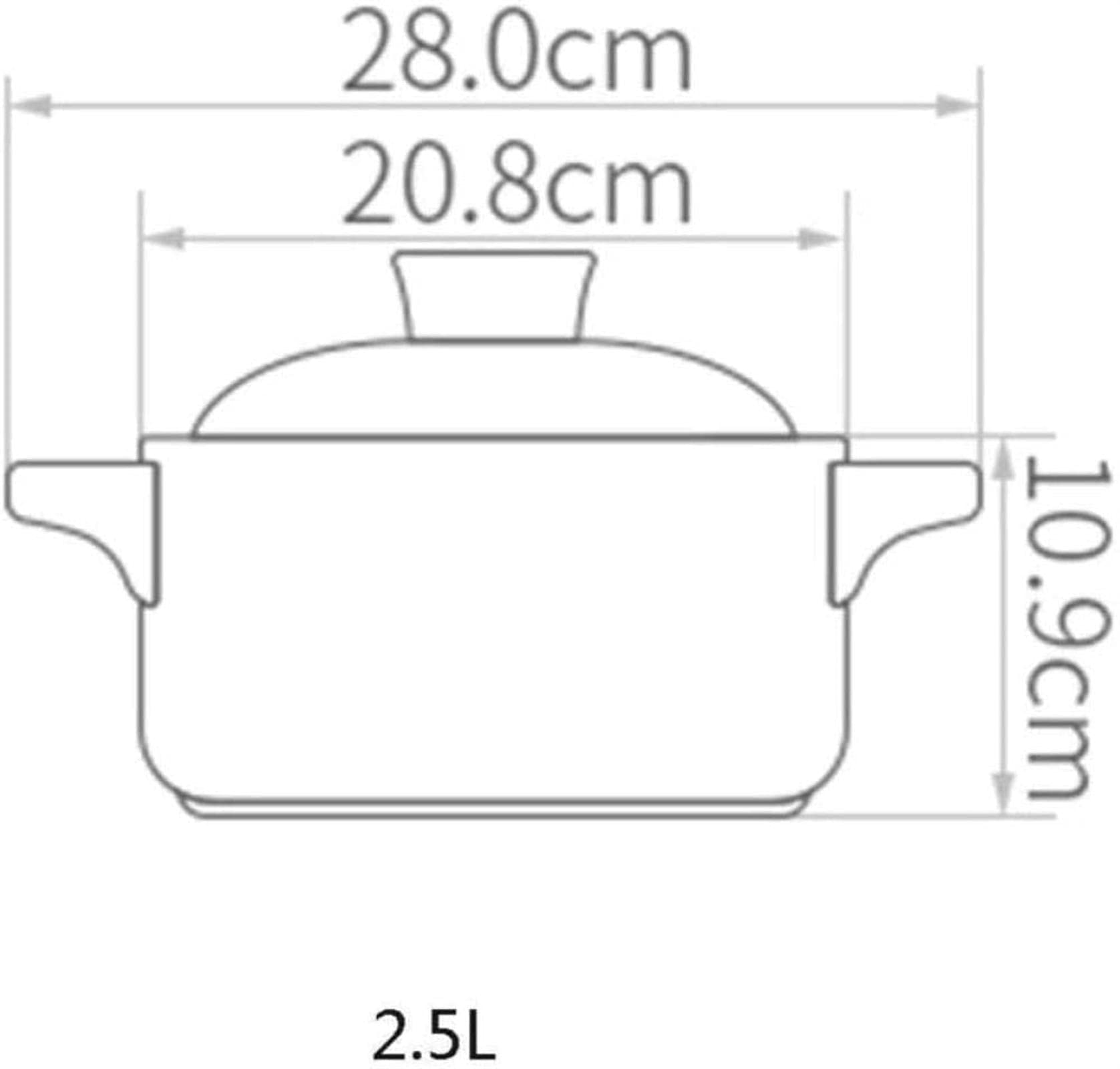 Naczynie żaroodporne - Gotowanie w wysokiej temperaturze, niebieskie - pojemność 2,5 litra,Blue-Capacity 2.5L