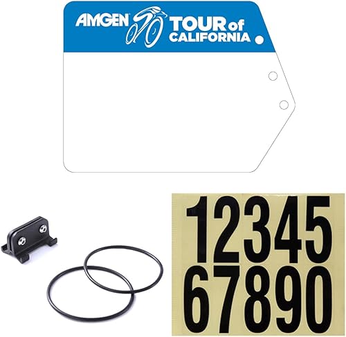 Cestbon Números de carrera de bicicleta Tour de California Soporte de números de bicicleta para poste de asiento Ciclismo Carreras Número Titular