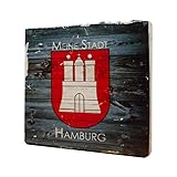 fotofix hamburger meile  elbPLANKE - Meine Stadt Hamburg - Wood  10x10 cm  Holzbilder von Fotoart-Hamburg  100% Handmade aus Holz (Kiefer/Fichte)