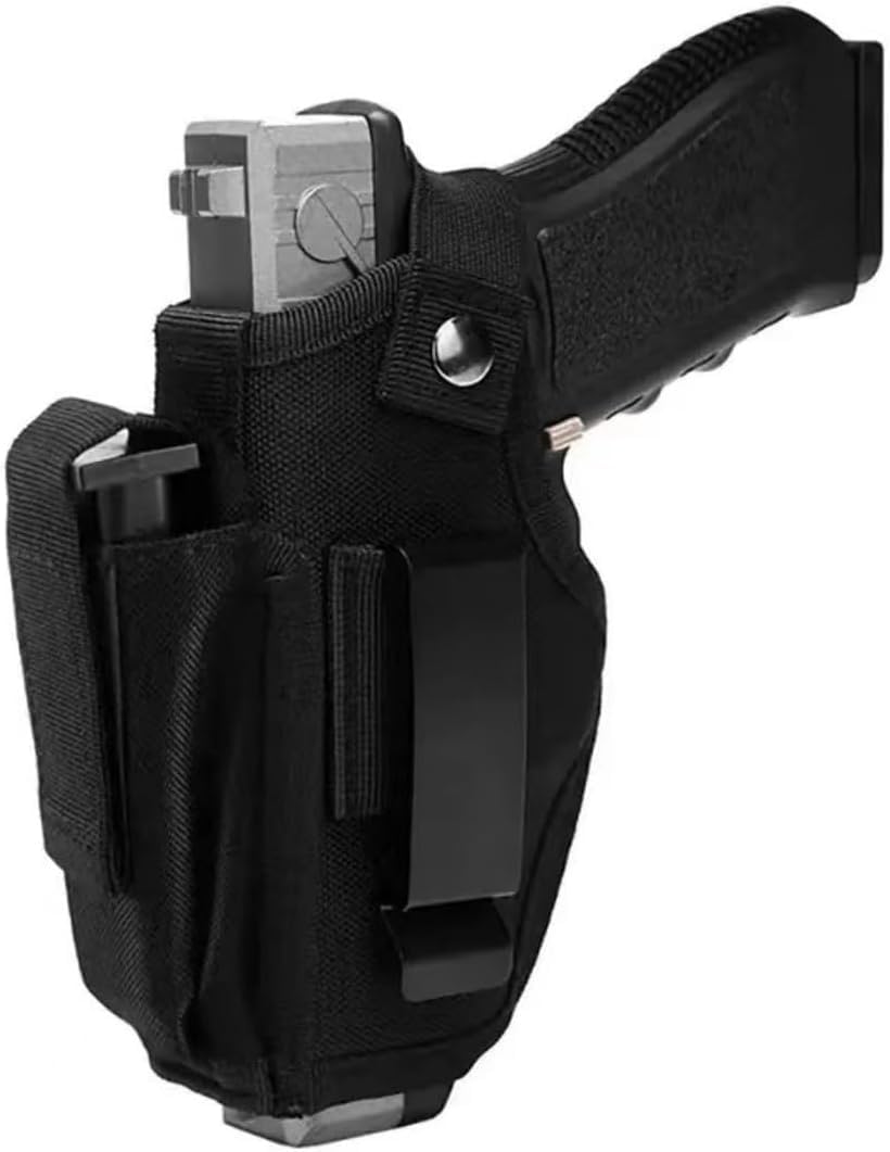 Fondina tattica per pistola Fondina per pistola nascosta Fondina universale per cintura sinistra/destra con porta caricatore per G1ock 17 19 Beretta M9