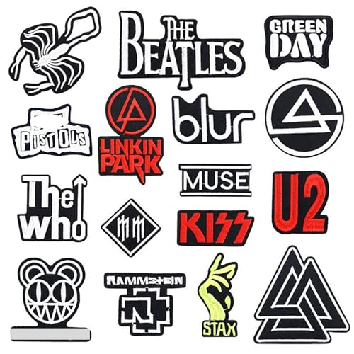 TYXHXTF 16 Pezzi Toppe Termoadesive, Toppe Ricamate, Toppa Ricamata, per