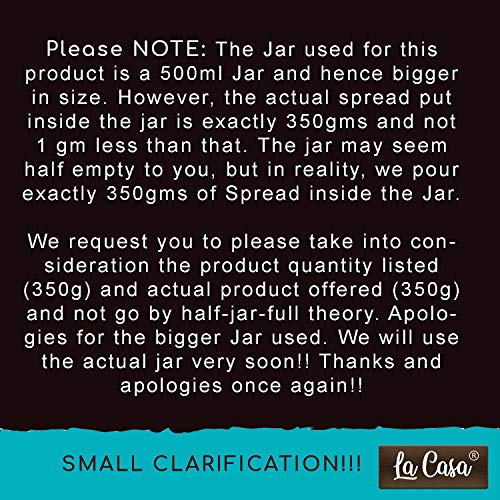 Image of La Casa Vegan Dark Chocolate Spread | 35% Cocoa | All Natural Ganache | No Colors /Essence /Preservatives Used | 350 GMS |