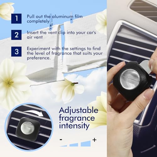 Image of Car Air Fresheners, 6 Pack, Fresh, Car Fresheners Vent Clips, Long Lasting Air Freshener, Car Refresher for Men Women