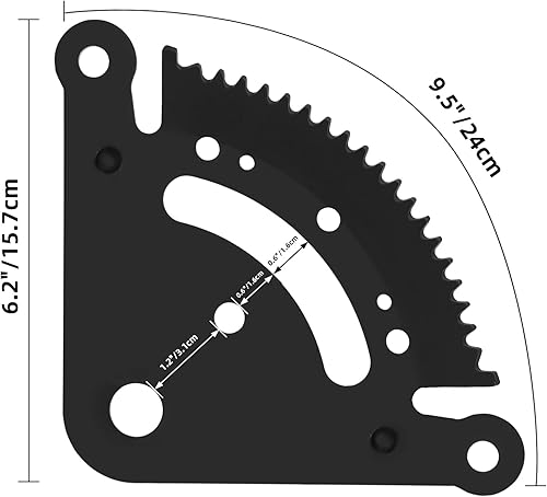 Miniatura 4 de Kit de engranajes de dirección de 19 dientes compatible con John Deere Lawn Tractor John Deere D100 D105 D110 D120 D125 D130 D140 D150 D160 D170 con