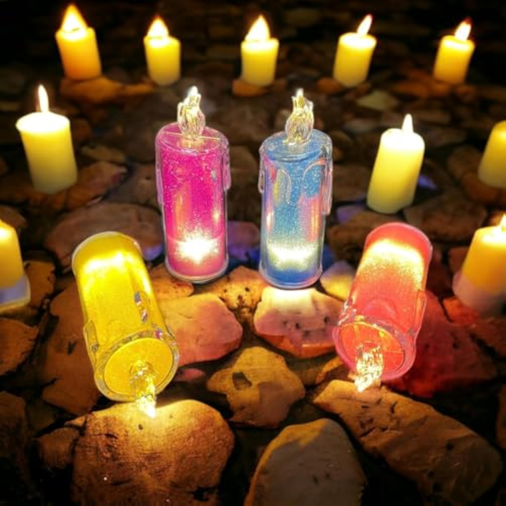 Flameless LED Candles Combo Set, Decorative Gift