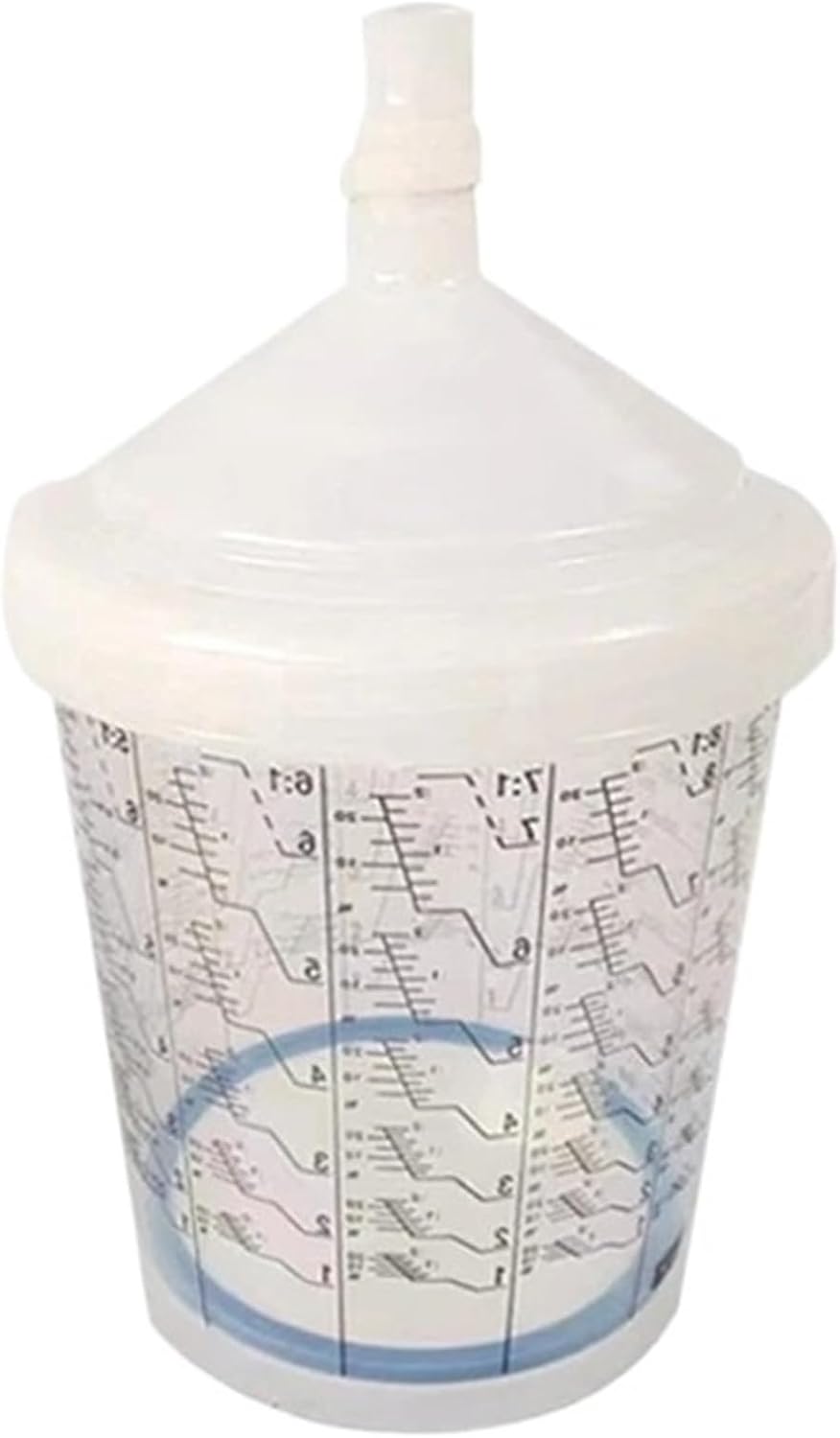 Compatible with Sata Spray Gun Pot 600ml Disposable Gun Pot Accessories Water-Based Paint Mixing Cup (Size : 600 ML 10 pcs)