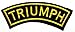 Triumph Motorcycles Racing Vintage Racer Classic Biker Club logo patch Jacket T-shirt Sew Iron on Patch Badge Embroidery
