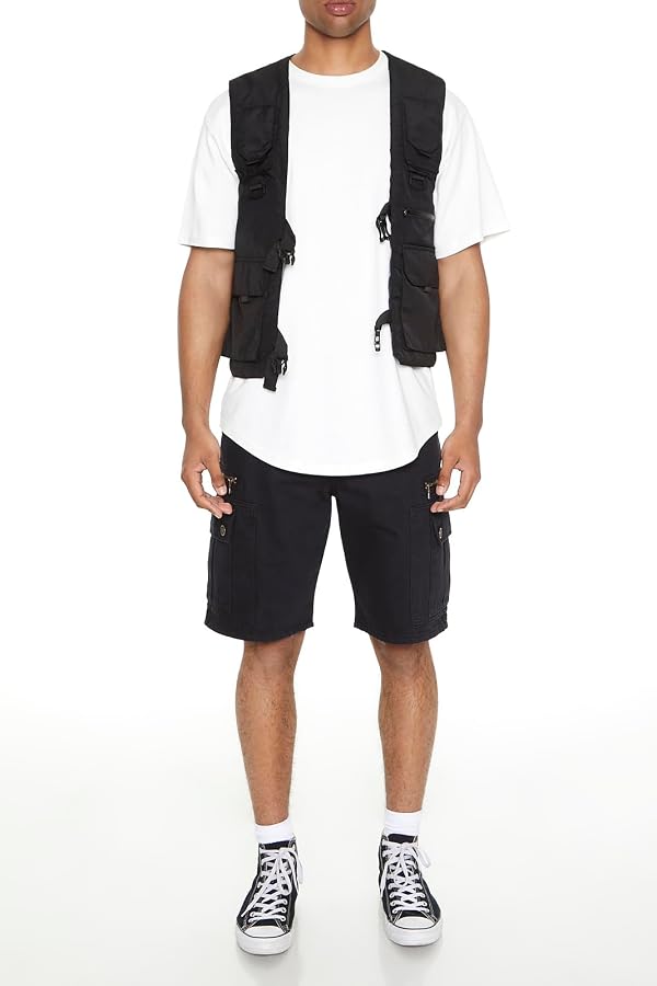 Forever 21 Utility Cargo Vest BLACK Large by Forever 21 - Used condition - Image 4