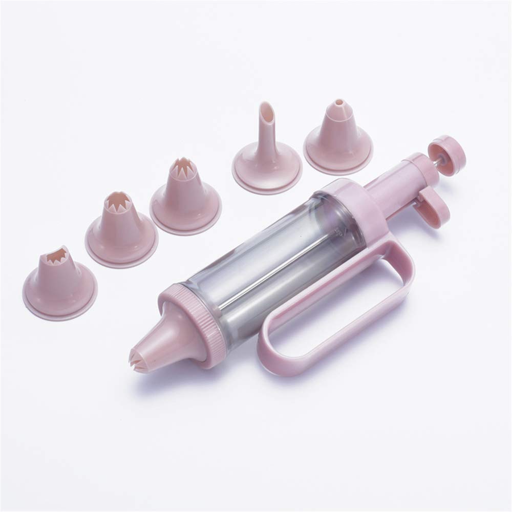 LAEMALLS Gebäckpresse Mit 16 Formen - Plätzchenpresse Set Mit 6 Tüllen Für Kekse & Torten