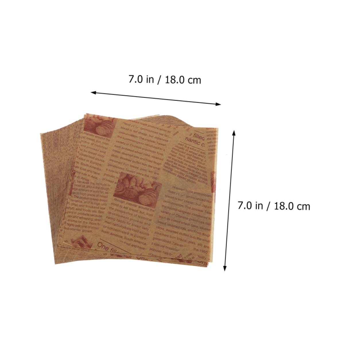 PRETYZOOM 200 Feuilles de Papier Sulfurisé Cuisson Format 30x30 Cm Résistant à L'huile et Antiadhésif Pâtisserie et L'emballage Alimentaire