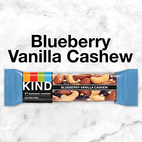 Kind Bars, Blueberry Vanilla & Cashew, Gluten Free, Low Sugar, 1.4Oz, 12 Count #TOP2