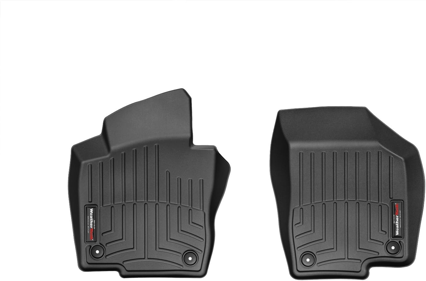 WeatherTech Custom Fit FloorLiners for VW Passat - 1st Row (443841), Black