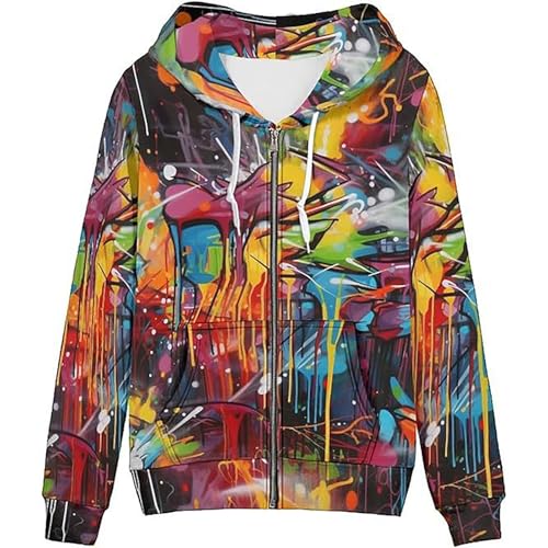 Sweat à capuche homme imprimé étoiles - Pull à manches longues confortable pour l'automne