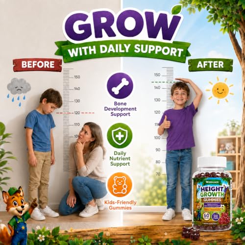 Height Growth Gummies - Calcium Gummies for Kids & Teens, Calcium Supplement with Vitamin D3 + Zinc for Kids, Bone Support & Daily Growth, Mixed Berry Gummies for Teens, 60 Count - Image 4