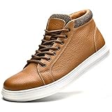 Arkbird Mens Leather Sneaker Fashion Classic Casual Chukka Ankle Boots for Men