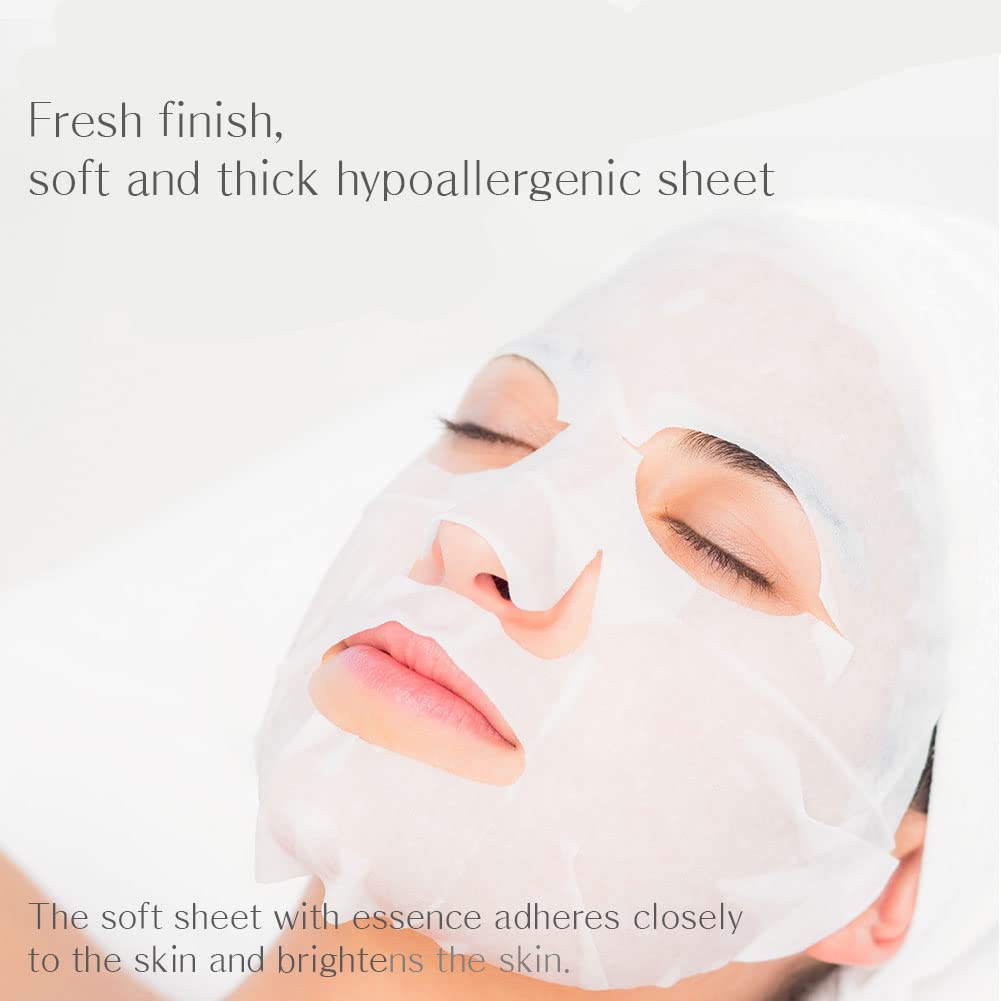 PRETTYSKIN Jeju Tangerine Vitamin C Facial Mask Sheet (Pack of 10) with Panthenol + Adenosine + Niacinamide for Moisturizing, Soothing, Korean skincare - Image 7