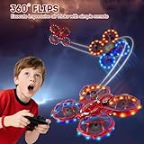 Mini Drone for Kids 5, 6, 7, 8, 9, 10 Years Old, Remote Control RC LED Quadcopter with 3 Batteries Longer Flight Time, Altitude Hold, Headless Mode, 3D Flip and 3 Speed Modes Aeroplane for Beginners - Image 4