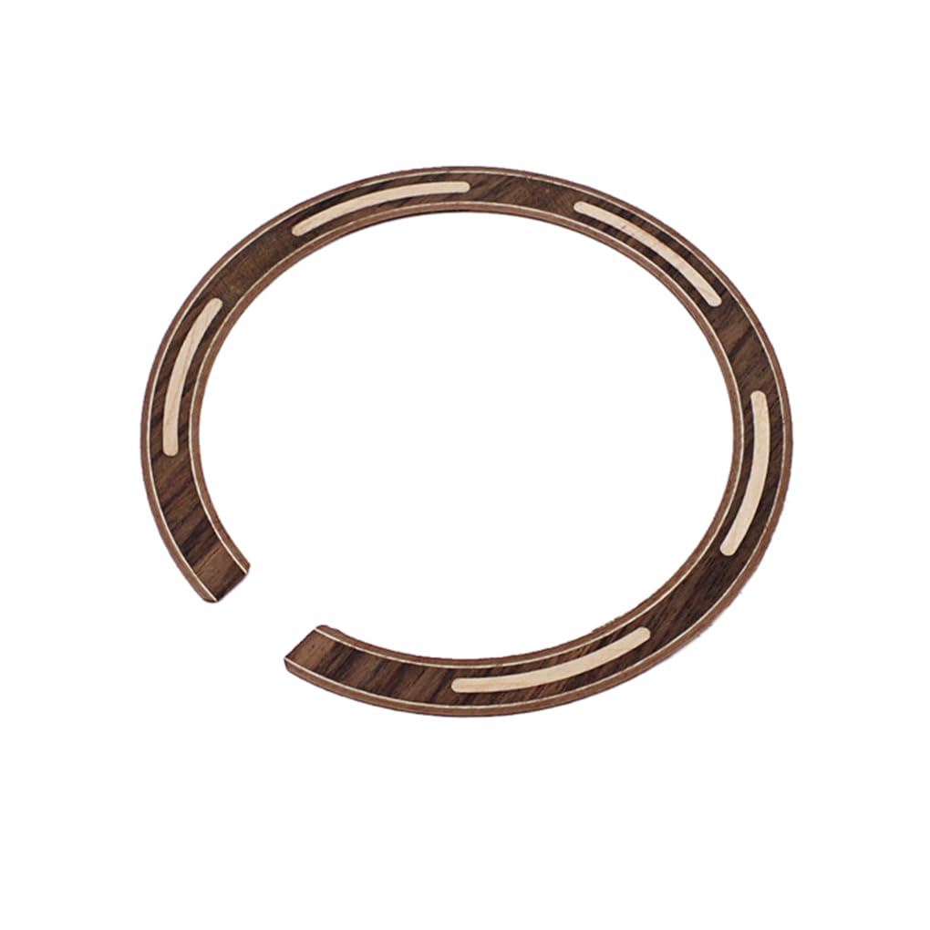 Gitarrensaiten, Rosette, verschleißfest, Palisander, eingelegt, DIY-Zubehör, professioneller Aufkleber, Schalllochrosette, Musikinstrument, 10 Stück