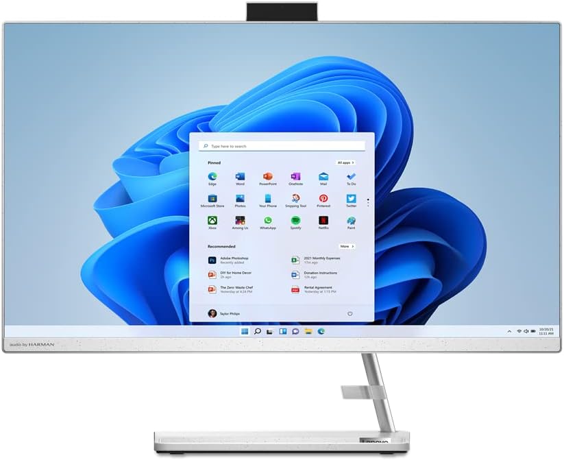 Lenovo IdeaCentre AIO 3 with 27" FHD display, Intel Core i7-1260P,16GB RAM,512GB SSD, NVIDIA GeForce MX550 2GB GDDR6, Windows 11, White - [F0GJ007EAX]