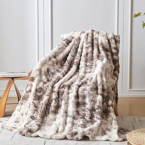 COOVA Fuzzy Plush Throw Blanket 50
