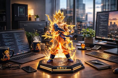 Image of Awestuffs Super Saiyan Large Action Figure Limited Edition Figure Manga (Super Saiyan II Fire)