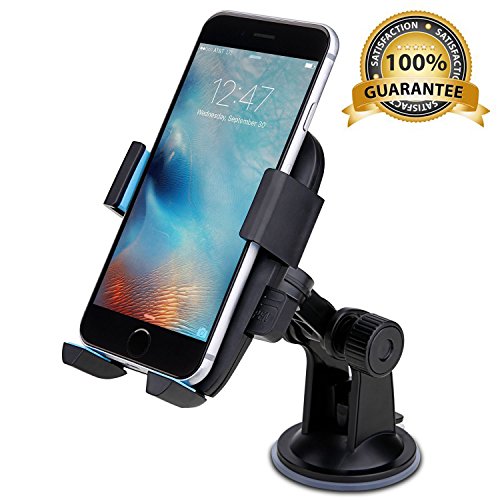 Car Mount Jetesun 360 Degree Universal Windshield Car Mount Holder For Apple iPhone 6 6 Plus, iPhone 5S 5C 5 4S, Samsung Galaxy Edge S7 S6 S5, HTC M9, Nexus 5 4 And Other And Other Smartphones