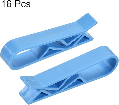 Miniatura 3 de MECCANIXITY Clip para cubo de basura de cocina, cesta de basura, abrazadera antideslizante, color azul, paquete de 16