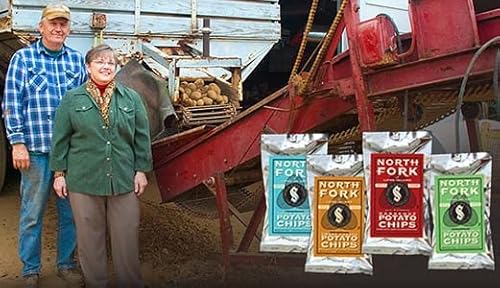 Potato Chips By North Fork Of Long Island | Kettle Cooked, All Natural, No Cholesterol, Super Crispy, Healthy | 6 Oz (6 Pack)… (Bbq) #TOP2