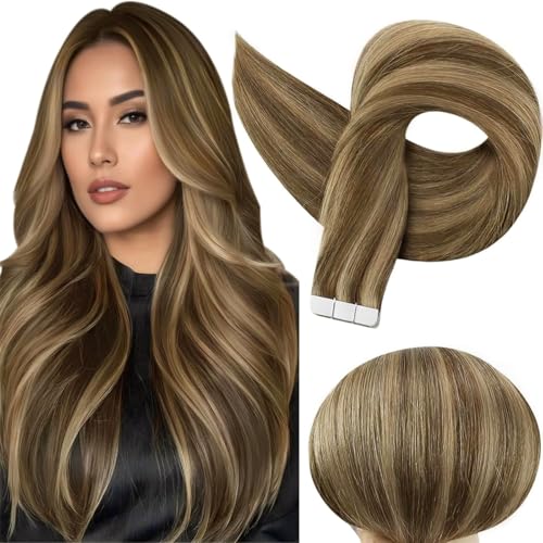 Full Shine Tape in Hair Extensions 18 Inch Color 4P27