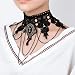 Ouinne Joyería de Collar de Cristal Gargantilla de Encaje Borla Gótico del...