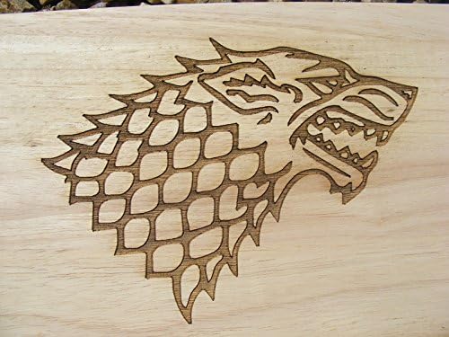 GAME OF THRONES GIFT IDEA GOT HARDWOOD CHOPPING CUTTING CHEESE BOARD PLACE MAT DINNER IS COMING WOLF WINTER ENGRAVED WOOD KITCHEN COOKING BAKING BIRTHDAY PRESENT WOODEN LASER ENGRAVED