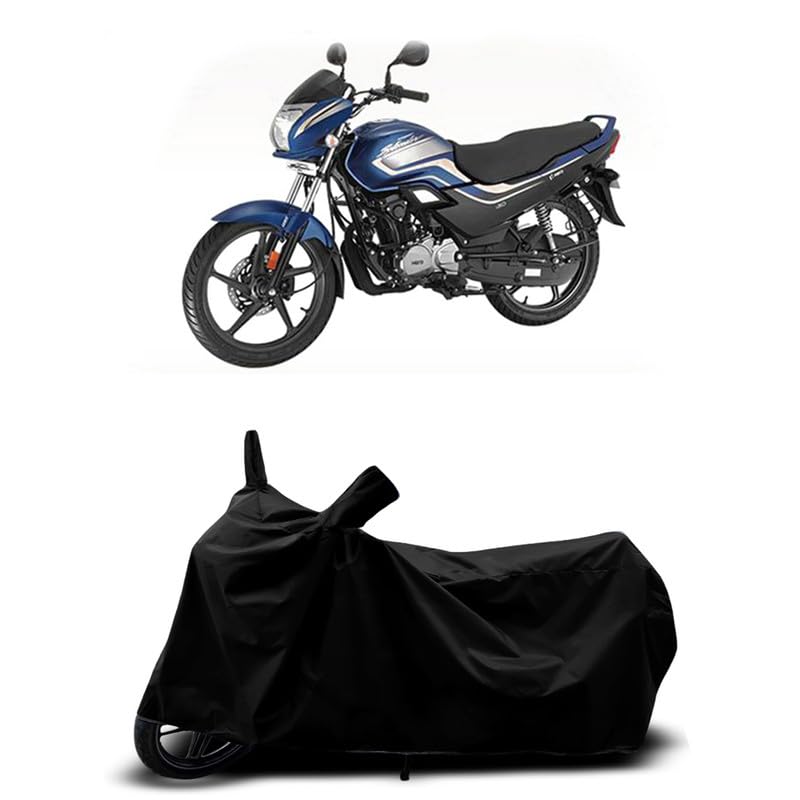 Image of DUFFEL-All Two Wheeler Bike /Scooty Body Cover Used for Hero Super Splendor New BS6 Heat Protectio /Water Resistance /UV-Rays /Birds Dropping /Scratchproof /Dust Proof /Waterproof All Variants [Black]