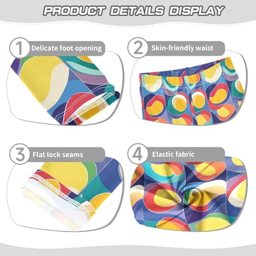 Seamless Tiles Portuguese Spanish Italian Kids Girl's Cotton Pants Comfortable High Waisted Athleisure Pants Gym3