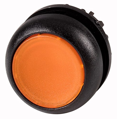 Bouton pression lumineux plat Eaton 167430 ambre bouton poussoir