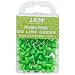 JAM Paper Push Pins - Lime Green PushPins - 100/Pack