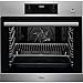 AEG BEB355020M Einbau-Backofen / SteamBake – mit Feuchtigkeitszugabe / Reinigung mit Wasserdampf / Touch-Bedienung / Grillfunktion / Display mit Uhr