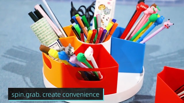 Lot De 6 Boîtes à Crayons Transparentes Avec Couvercle - Organiseur De Bureau 21x10x4 Cm, 6 Couleurs - 5