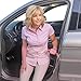 Able Life Vehicle Support Handle and Mobility Aid, Portable Car Assist Grab Bar for Sit-to-Stand Assistance, Ideal for Seniors and Adults, Durable Door Handle Support with Ergonomic Design, Crimson