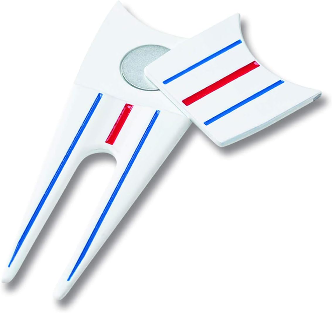 Golf 2021 Triple Track Divot Tool, White