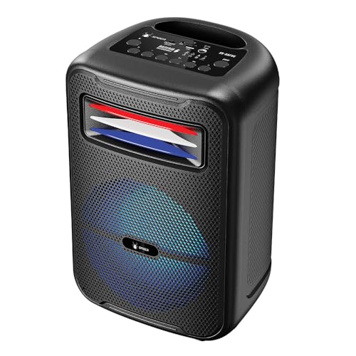 Bafle Portátil Spider 8' SR-BAF86 con Micrófono 12,000 W Color Negro