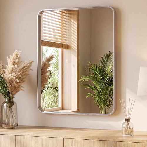 Image of Sweetcrispy Bathroom Mirror 48x32 Inch, Vanity Mirror for Wall