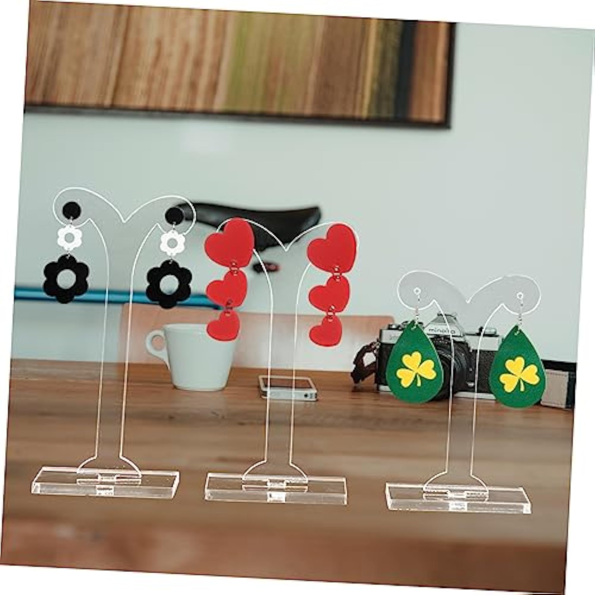5sets Acrylic Earring Display Stand Organizer