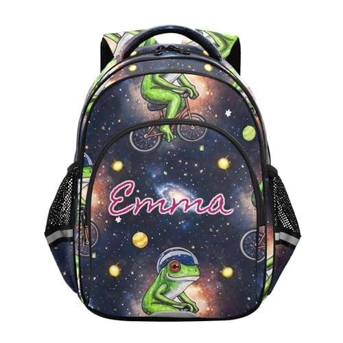 Sac à dos enfants motif grenouille verte personnalisé filles garçons